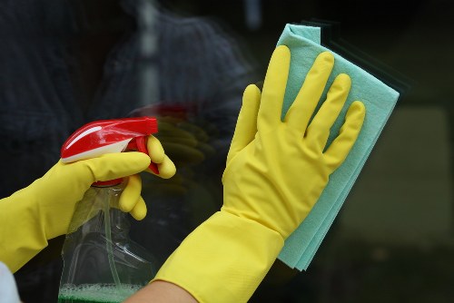 Professional oven cleaning in a London home kitchen