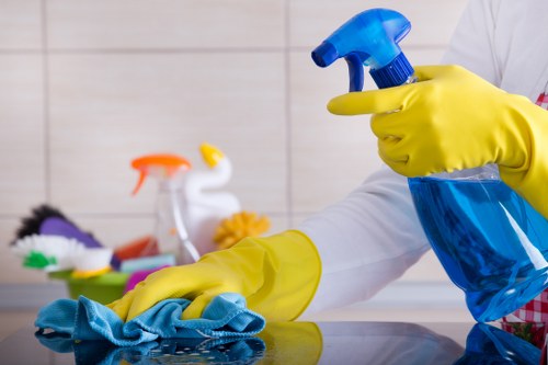 Secure end of tenancy cleaning payment area with encrypted checkout