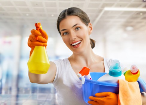 Team member assessing a property before tenancy cleaning begins