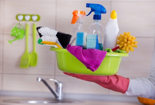 Professional cleaning in a London apartment with attention to detail