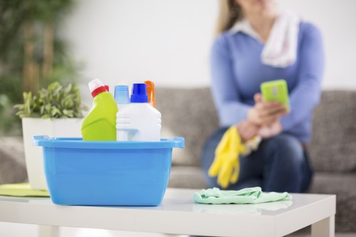 Professional after builders cleaning in a London apartment