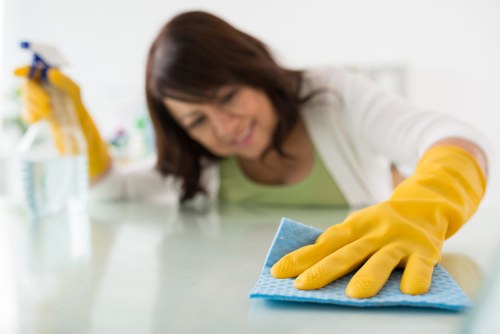 Local London team completing an after builders clean